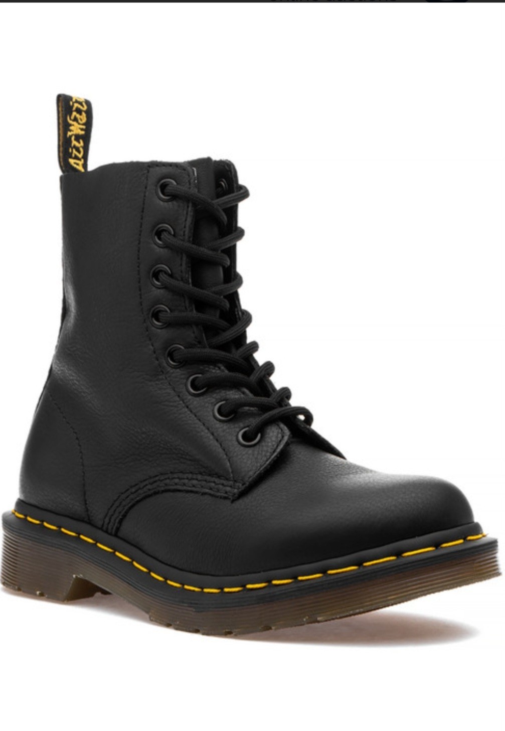 Dr. Martens 1460 Black Leather Combat Utility Boots W5 Lace Up 8 Eye New NIB
