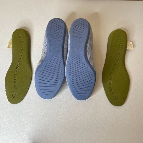 Allbirds Light Blue Whitecap Ballet Flats Tree Breezer Size 6.5