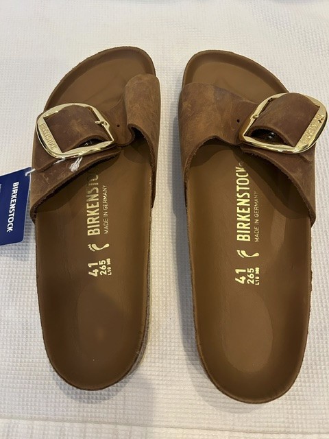 Birkenstock Madrid Big Buckle – Size 41 – Cognac