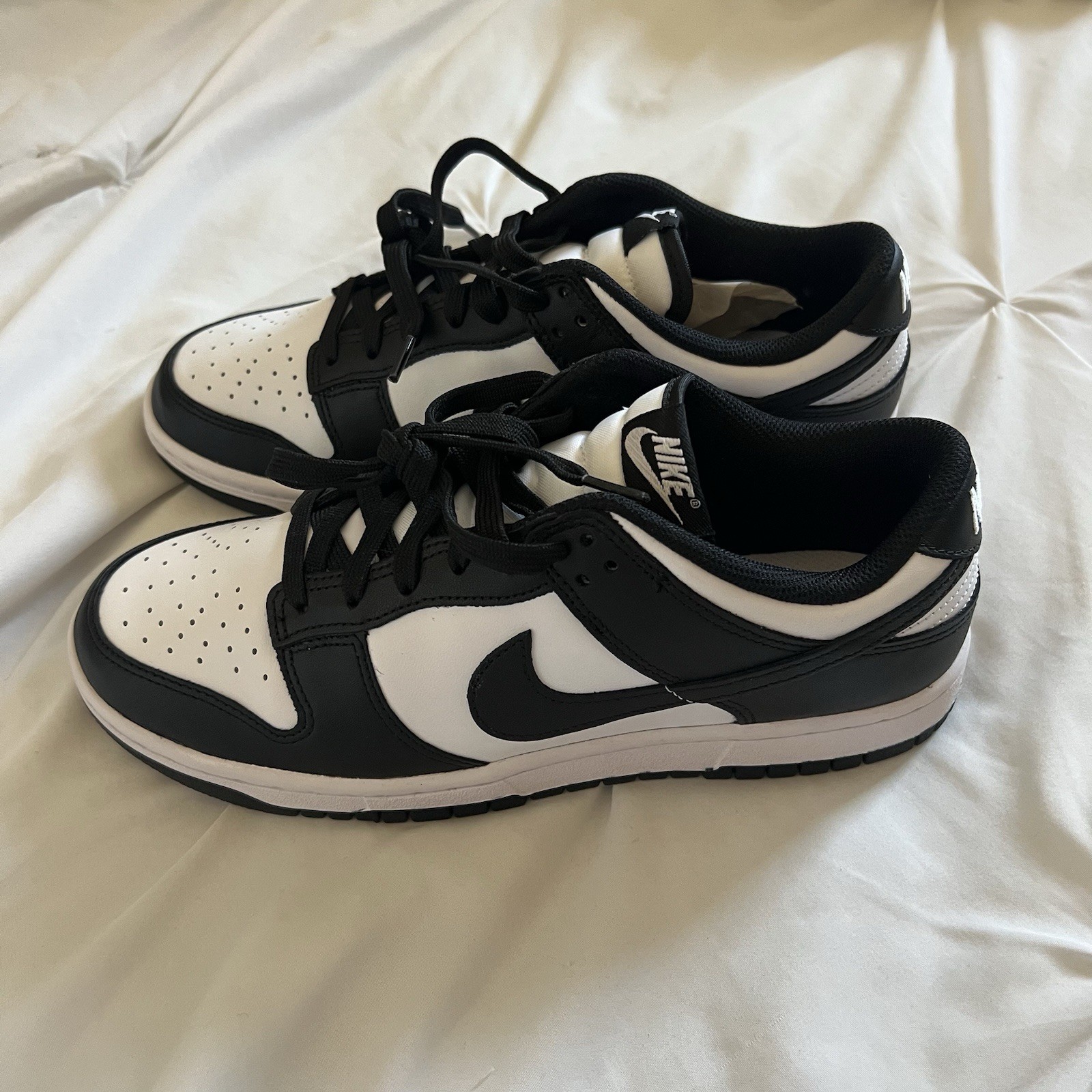 Size 9.5 – Nike Dunk Low Black White Womens