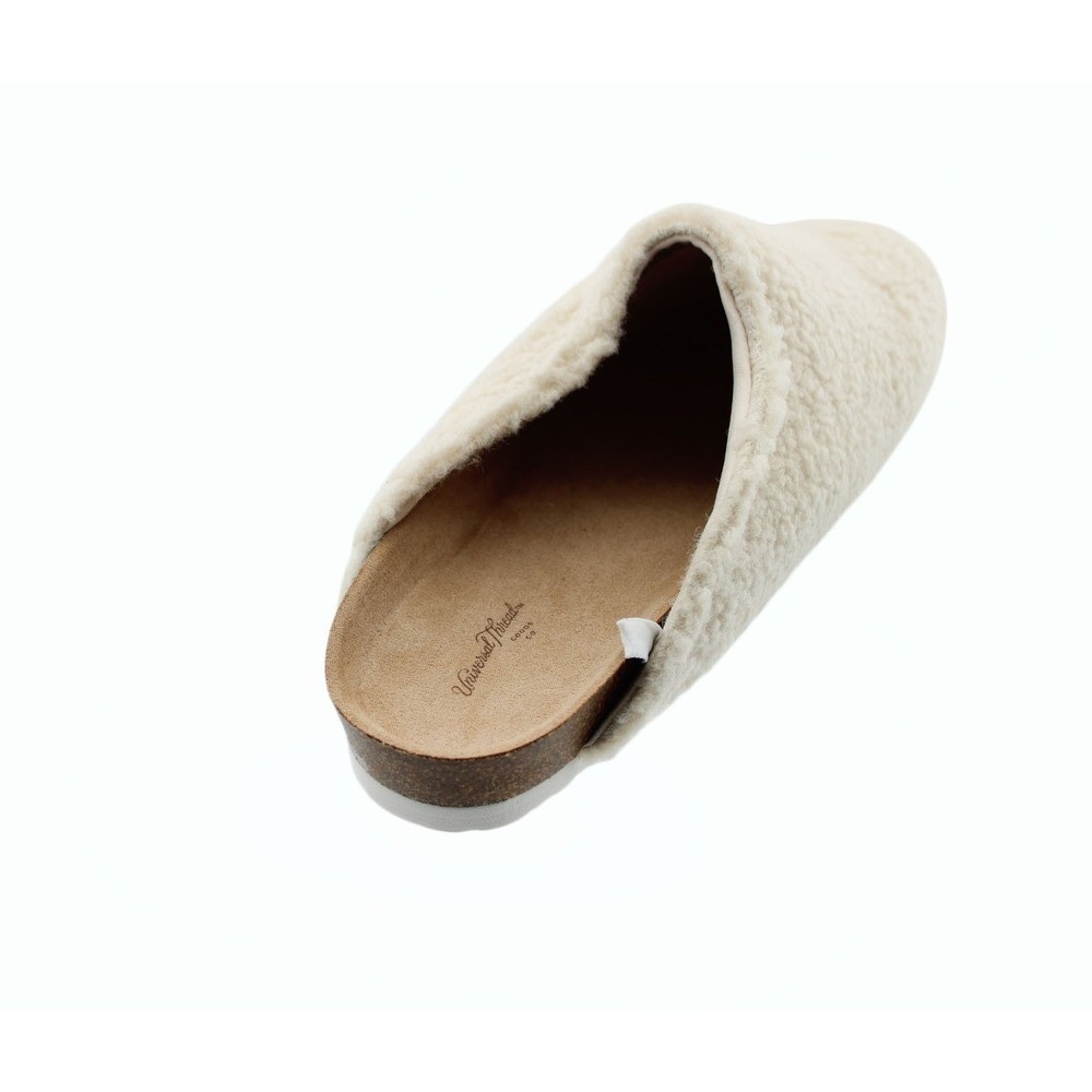 Women Slippers Universal Thread Womens Bev Cream Sherpa Lined Slippers Size 9