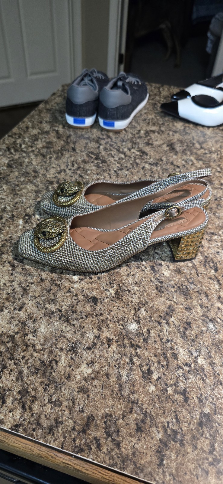 Kurt geiger London women chelsea slingback pumps size 8