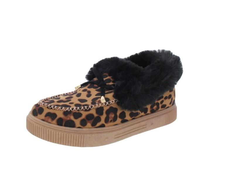 Journee Collection Women’s Tru Comfort Foam Midnight Slipper Shoes Brown Leopard