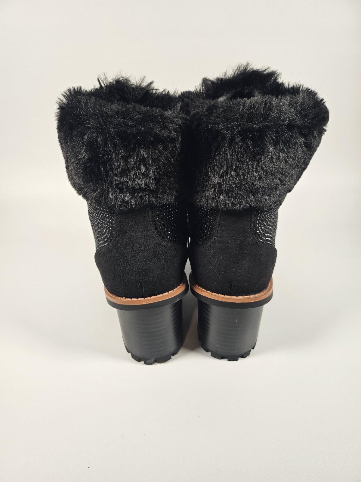 Nanette Lepore Anais Faux Fur Trim Boots Size 6