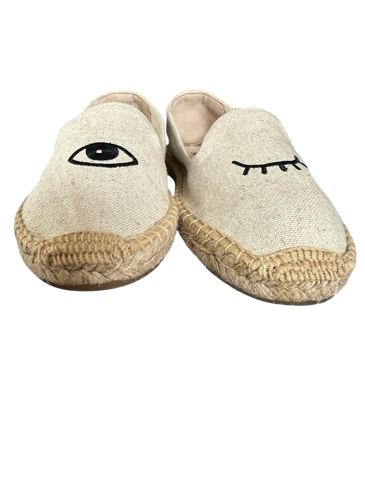Saludos Wink Espadrilles Women’s 7-7.5-Organic Cotton-Handcrafted-Eco Friendly