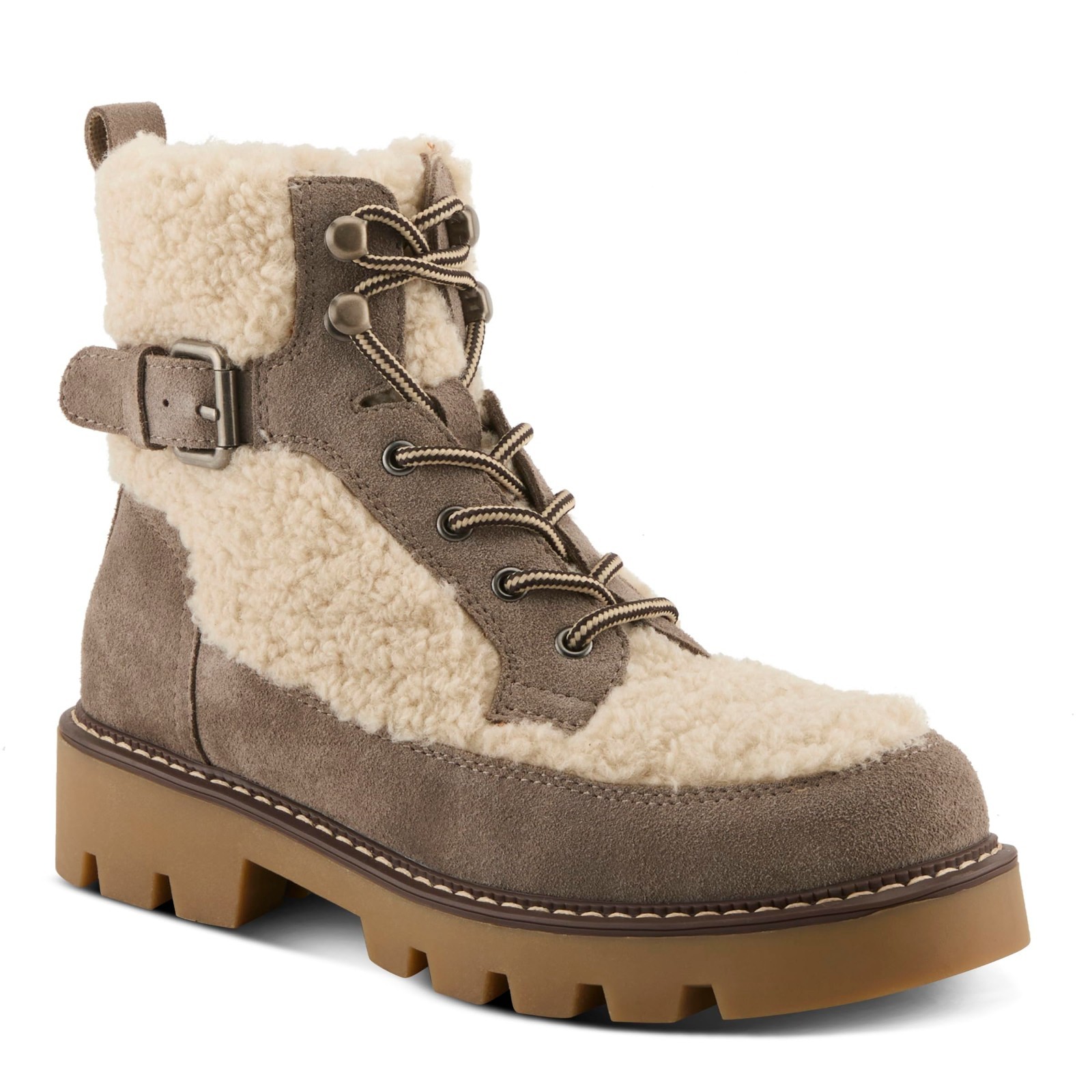 Spring Step Women’s Nakimo Sherpa Suede Bootie
