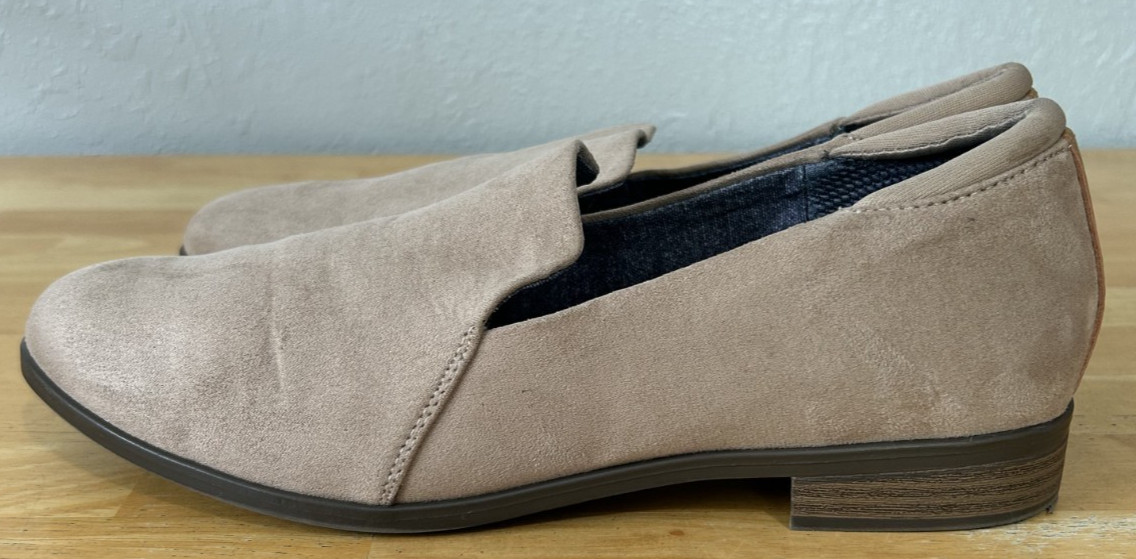 Dr. Scholl’s Women’s 9.5M Comfort Rate Loafer Taupe Slip On Shoes Casual Travel