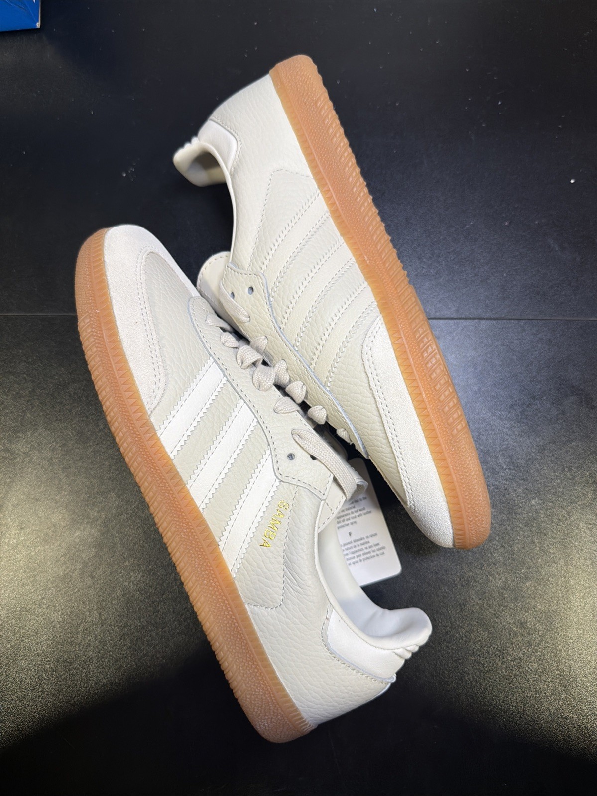 Size 7.5 – adidas Samba OG Aluminium Gum Cream/Beige/Brown BRAND NEWW!!