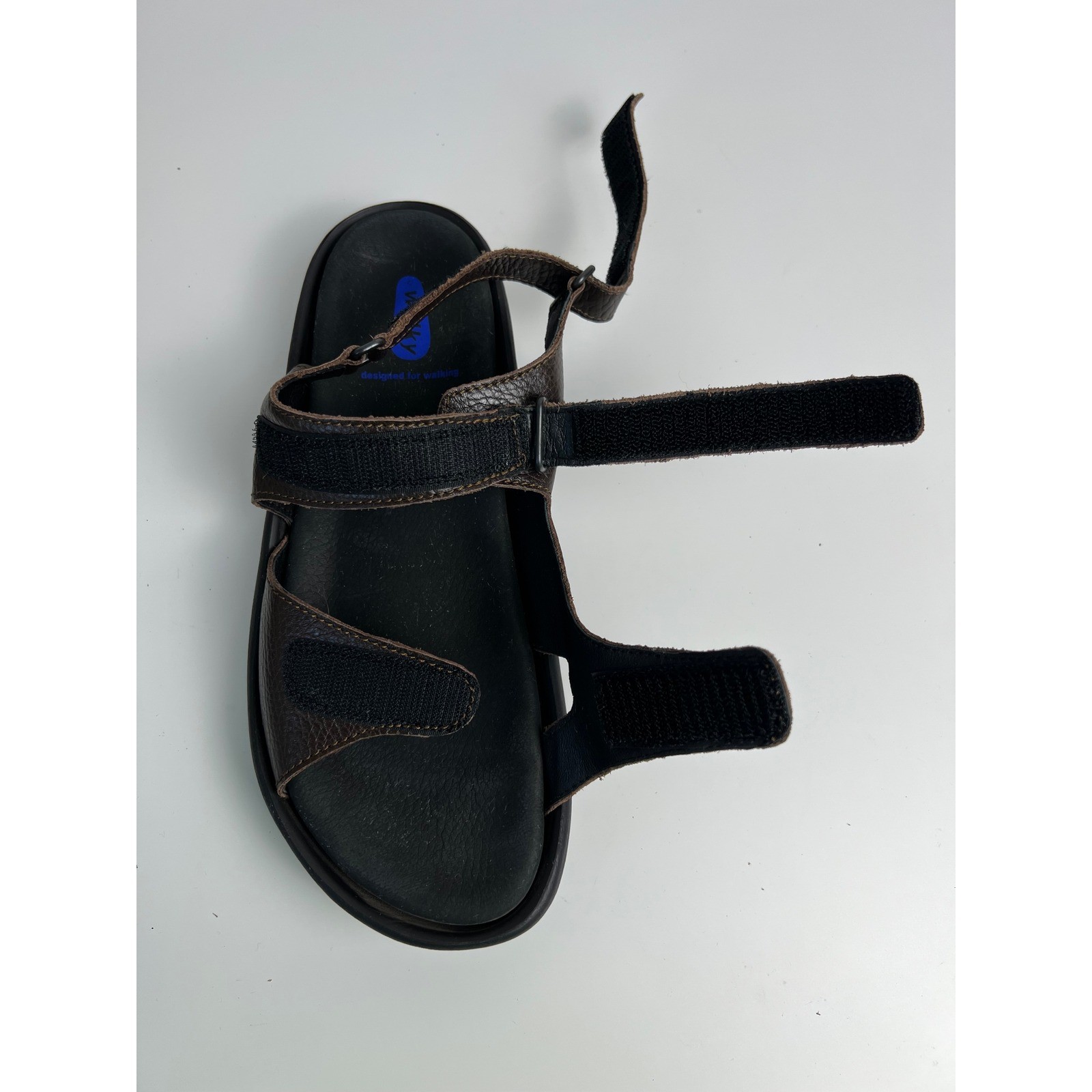 Wolky Brown Leather Comfort Walking Orthopedic Sandals Adjustable EU 41 US 10