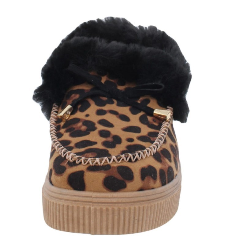 Journee Collection Women’s Tru Comfort Foam Midnight Slipper Shoes Brown Leopard