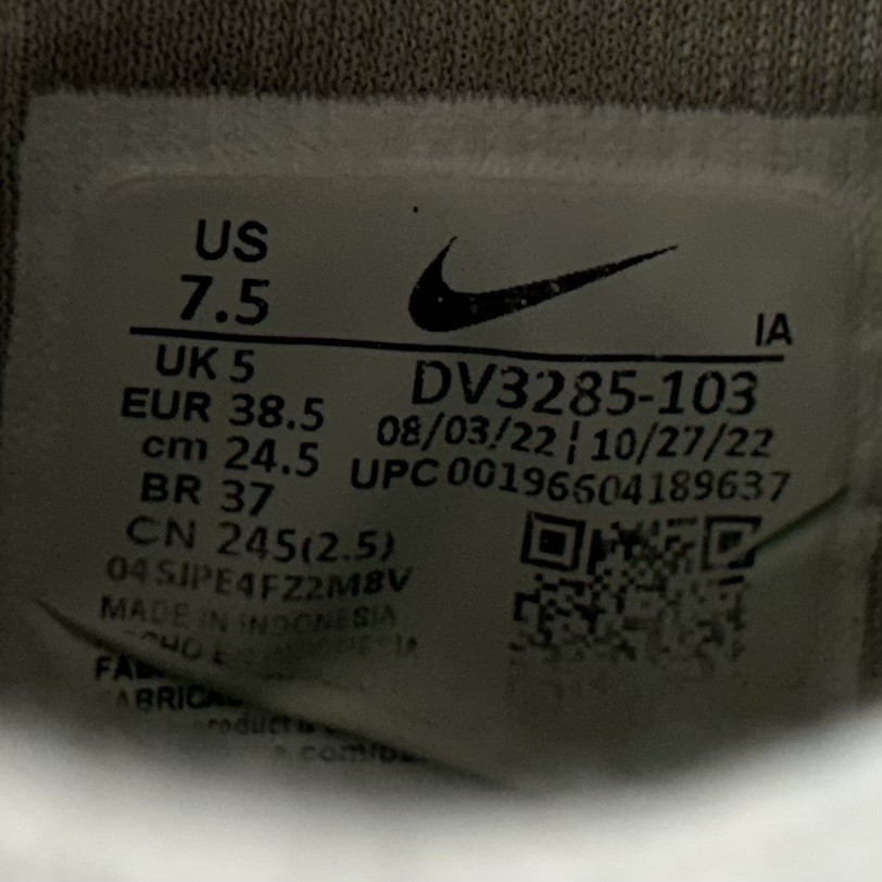 Nike Court Air Zoom Pro 8mm DV3285-103 Women’s Size 7.5 White Green Shoes Used