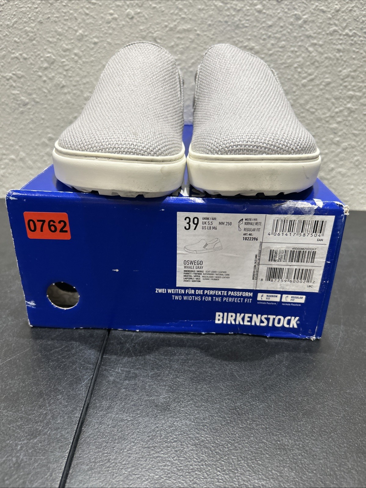 Birkenstock Oswego Whale Gray EU 39 US W8 M6