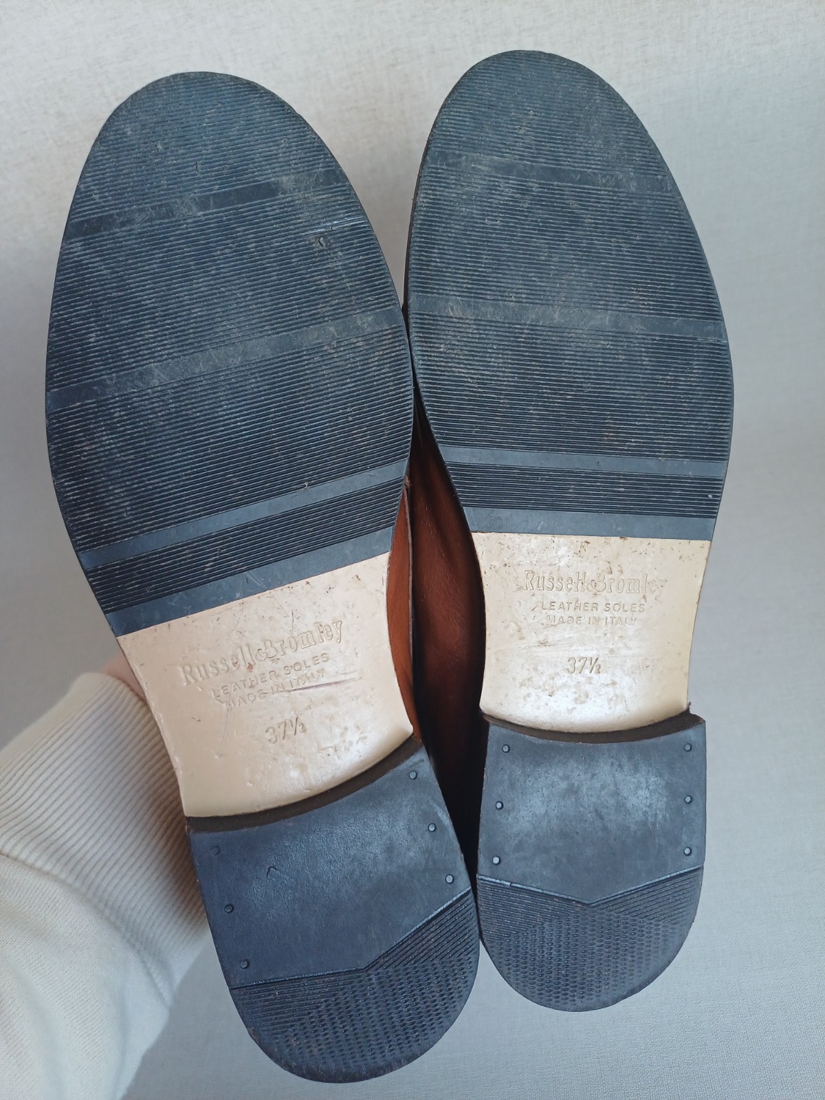 RUSSELL & BROMLEY Chester Brown Tassel College Loafers Shoes | SIZE 37.5 US 7