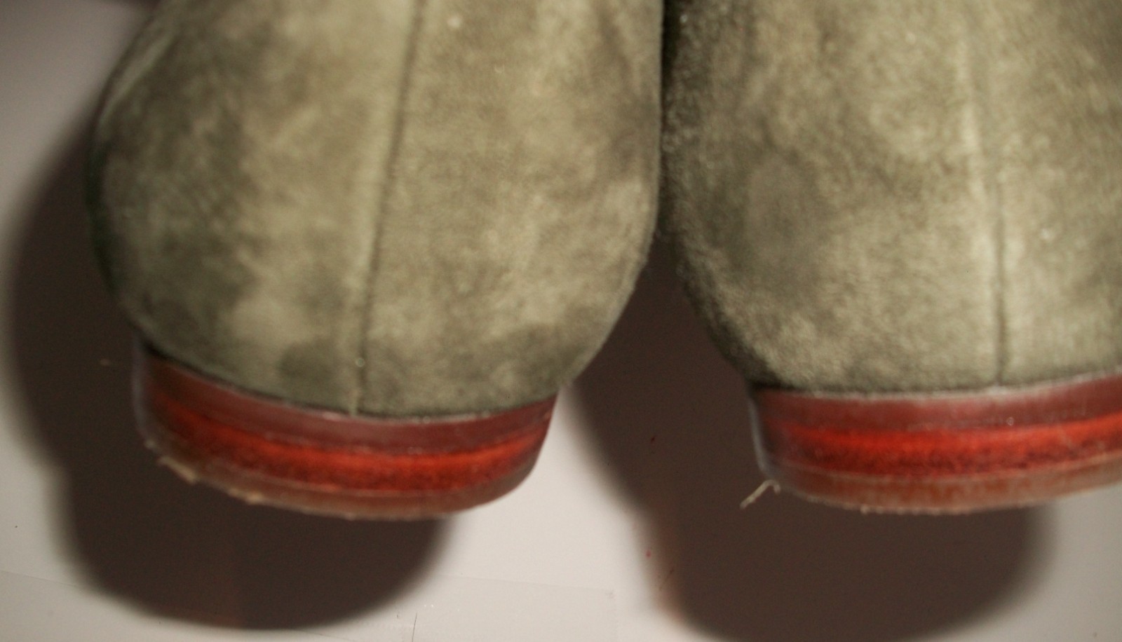 Talbot’s Ryan Embroidered Olive Green Suede Beagle Loafers 7.5M