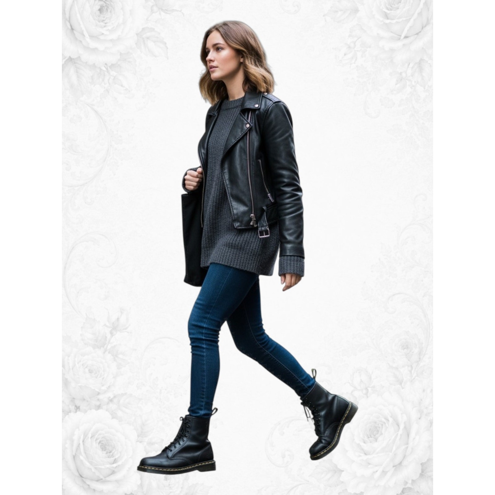 Dr. Martens 1460 Smooth Leather 8-Eye Lace-Up Combat Boots Women’s 37/6 Black