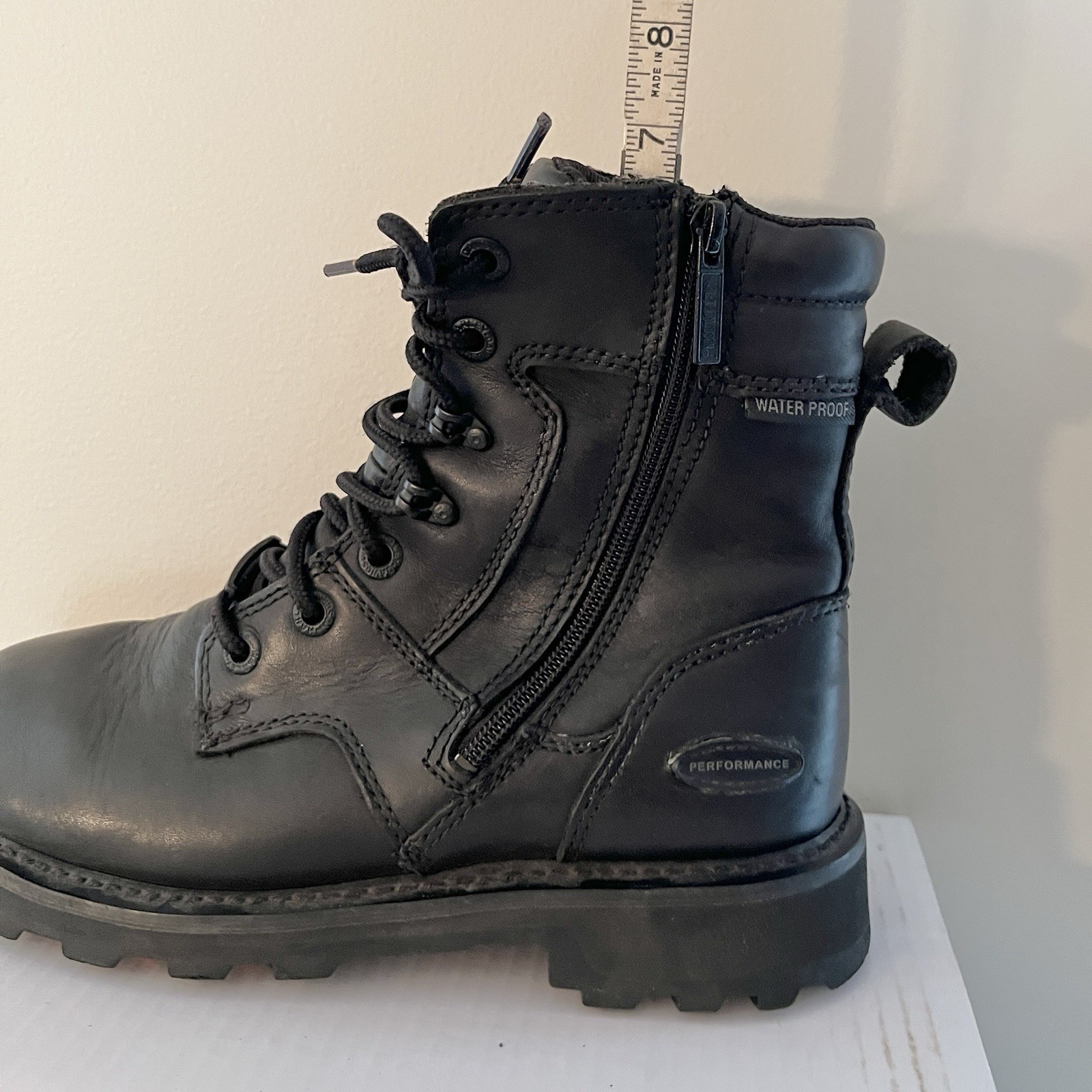 Harley Davidson Jenell Black Leather riding Boots D87031 Waterproof Women’s 8.5