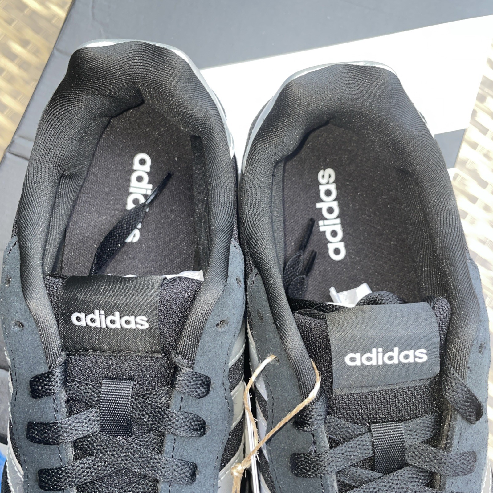 Adidas Run 60s 3.0 Black Silver Metallic Size 10 Women’s NIB