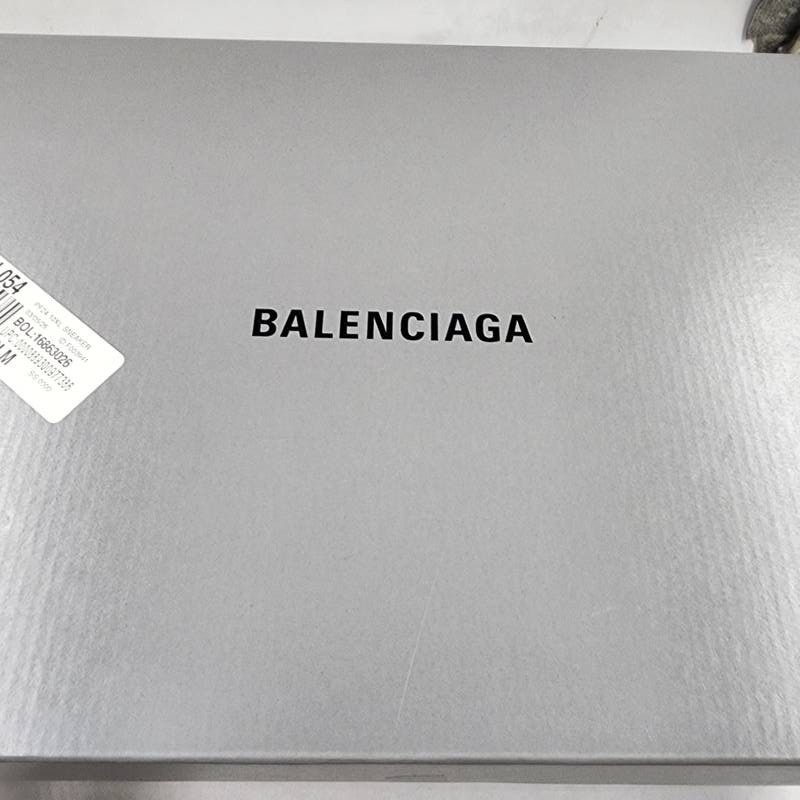Balenciaga 10XL Low Top Sneakers Women’s 9 White/Black/Grey Pull Tab Lace Up