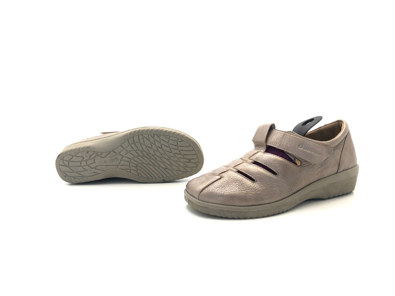 Ganter ladies loafers slip on loafers casual grey size 37 (UK 4)