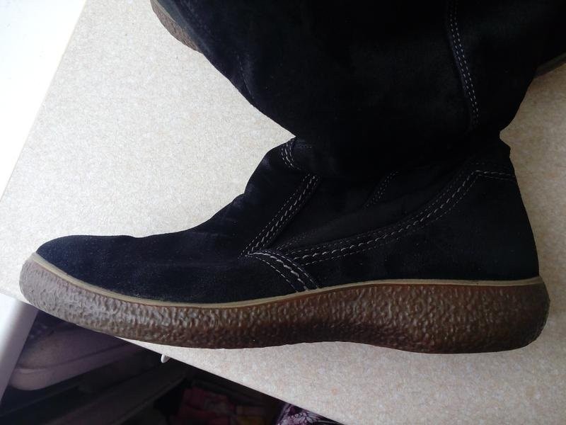 Women Ecco Boots Black Suede 36 #3PYF