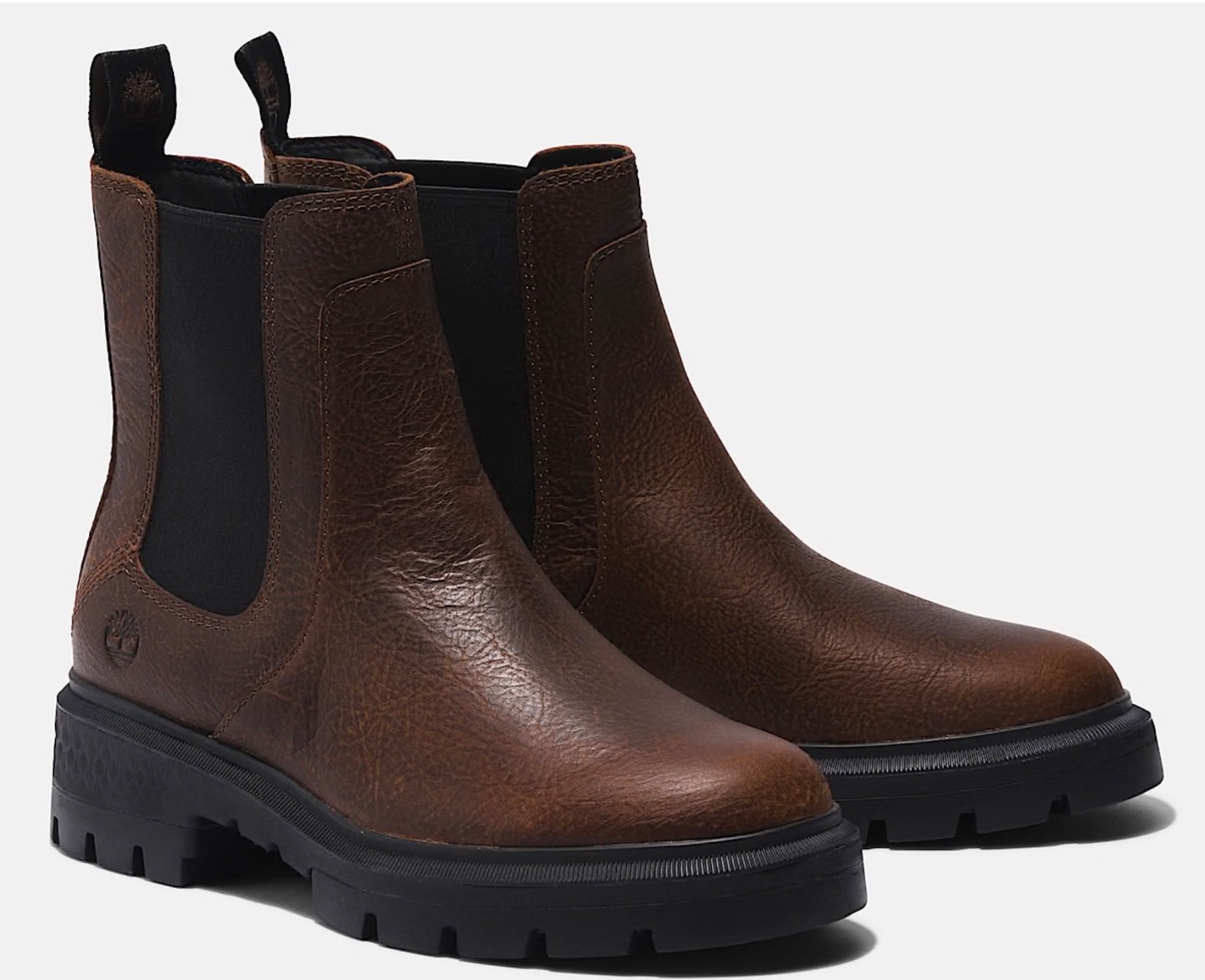 Timberland Cortina Valley Womens Pull On Chelsea Boots in Dark Brown US 9.5