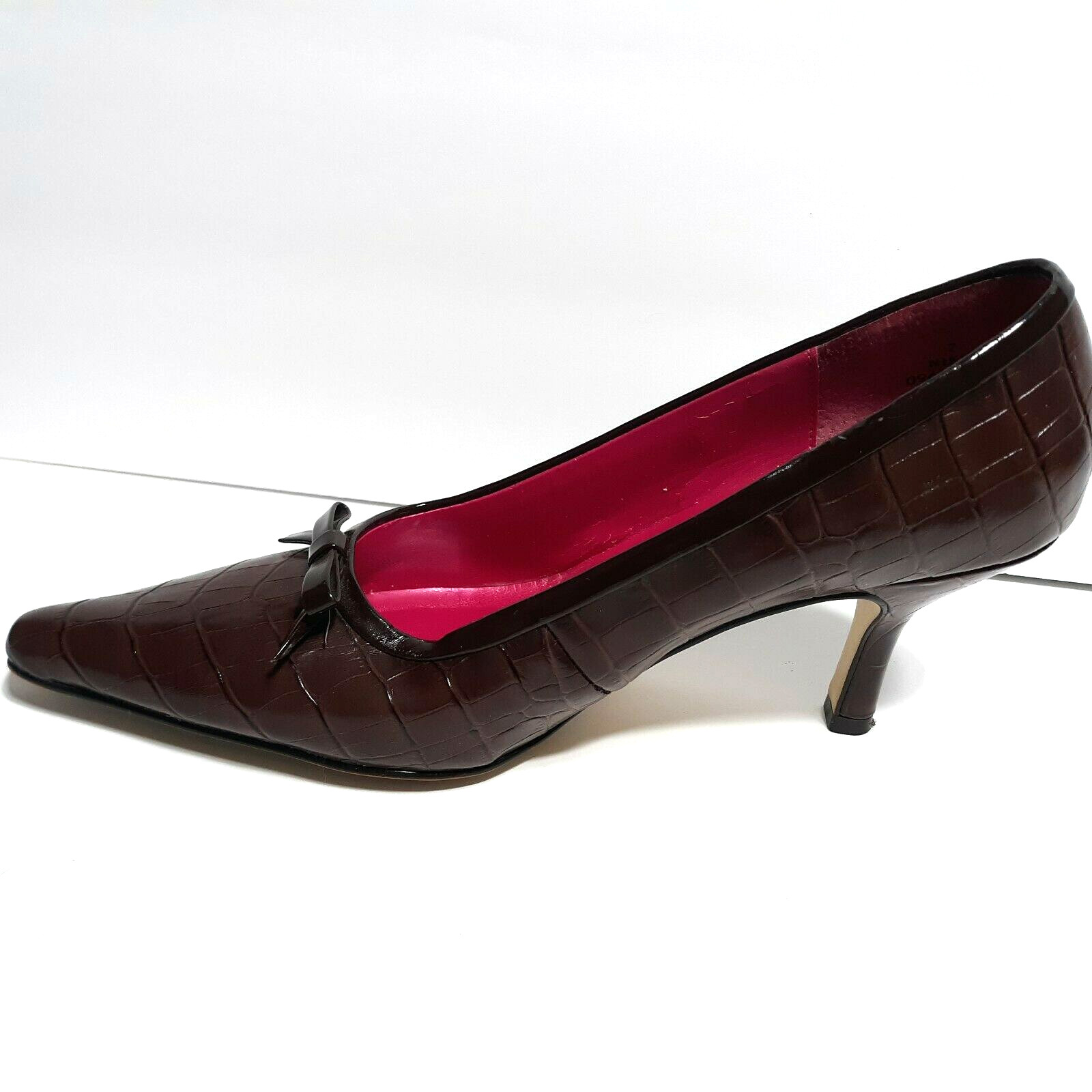 Women’s Isaac Mizrahi For Target Crocodile Skin Print Tall Heels Size 7 shoes