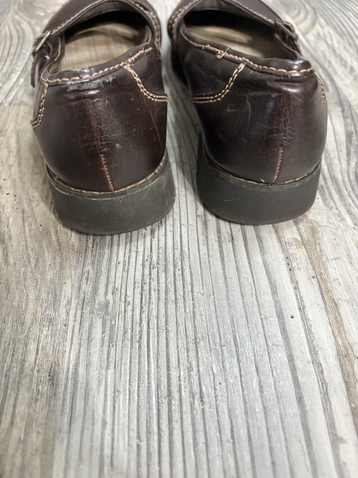 Route 66 Brown Preppy Mary Jane Casual Women’s 7.5