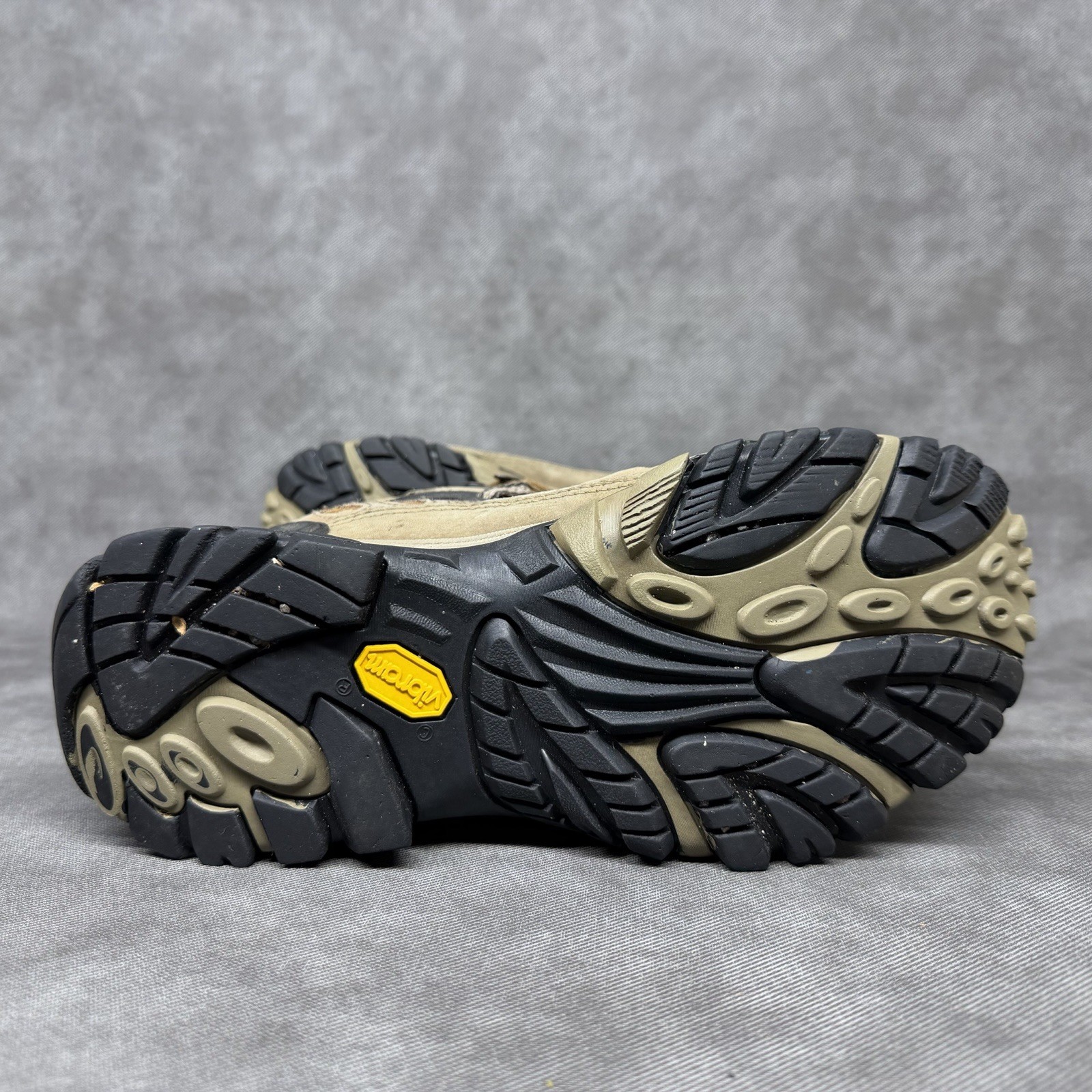 Merrell Pulse II Mid Brown and Gray, Goretex, Vibram Hiking Boots Women’s 8