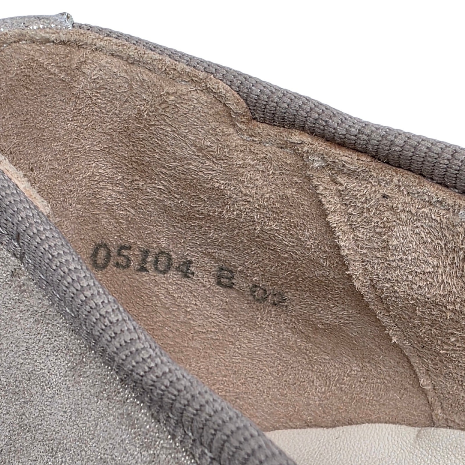 Paul Green Taupe Metallic Suede Ballerina Flats Made in Austria Size 6.5 US $395