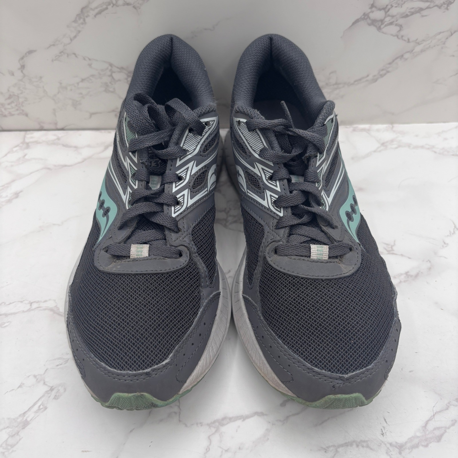 Saucony Cohesion 13 Womens Running Shoes Charcoal Turquoise S10563-2 Size 8