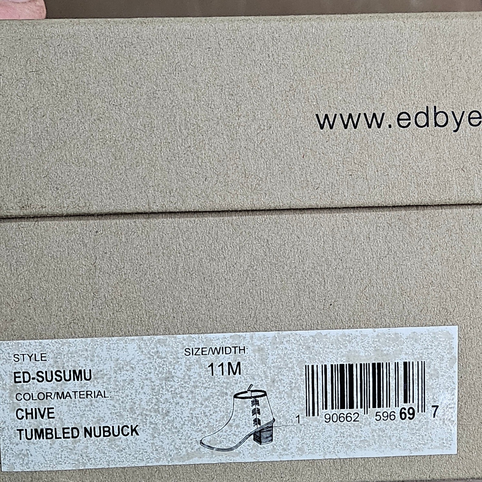 ED Ellen DeGeneres Susumu Tumbled Nubuck Chive Ankle Boots Women’s Size 11M