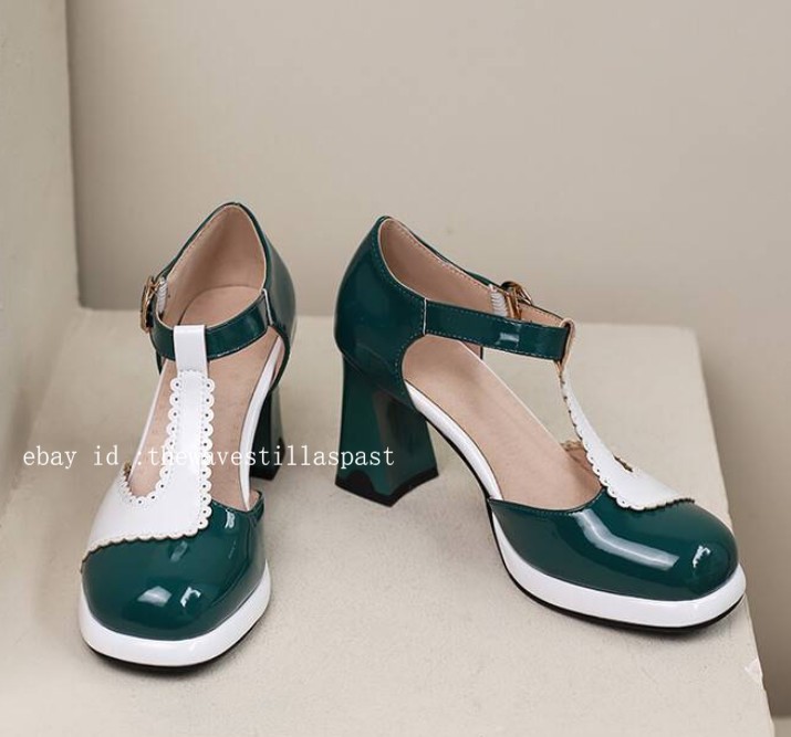 Chic Womens Color Splice Sandals Faux Leather T-strap Casual Dress Party Shoes