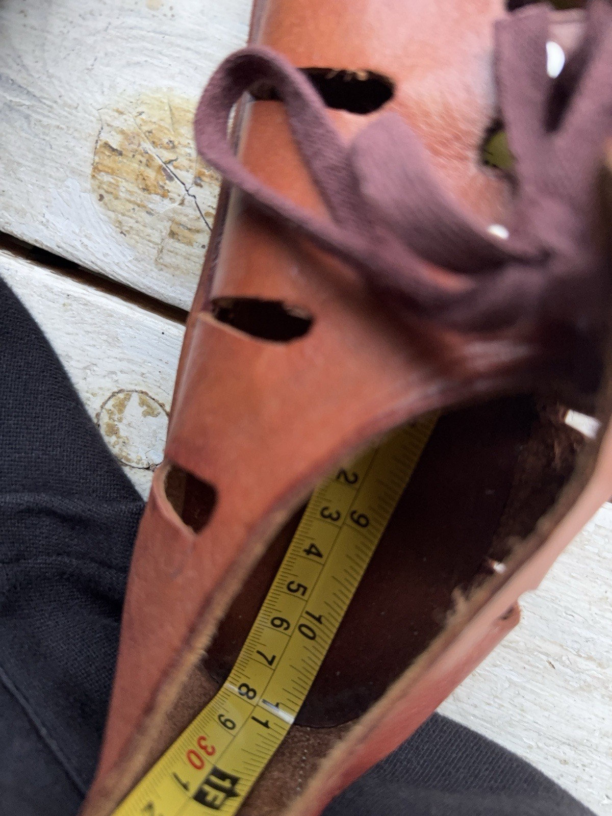 90s Sie Wie Bie Bali Handmade Leather Sandals Brown Vintage EU44 US10 UK9,5 Sz