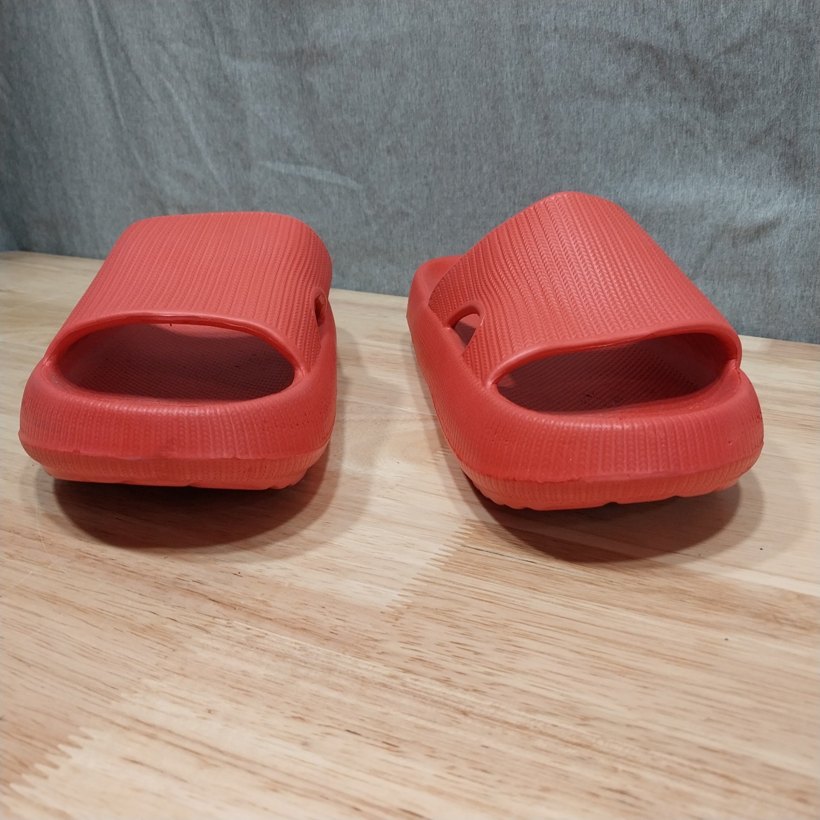 Unbranded Unisex Cloud Slide Sandals Platform Foam EU 38-39 Red/Salmon