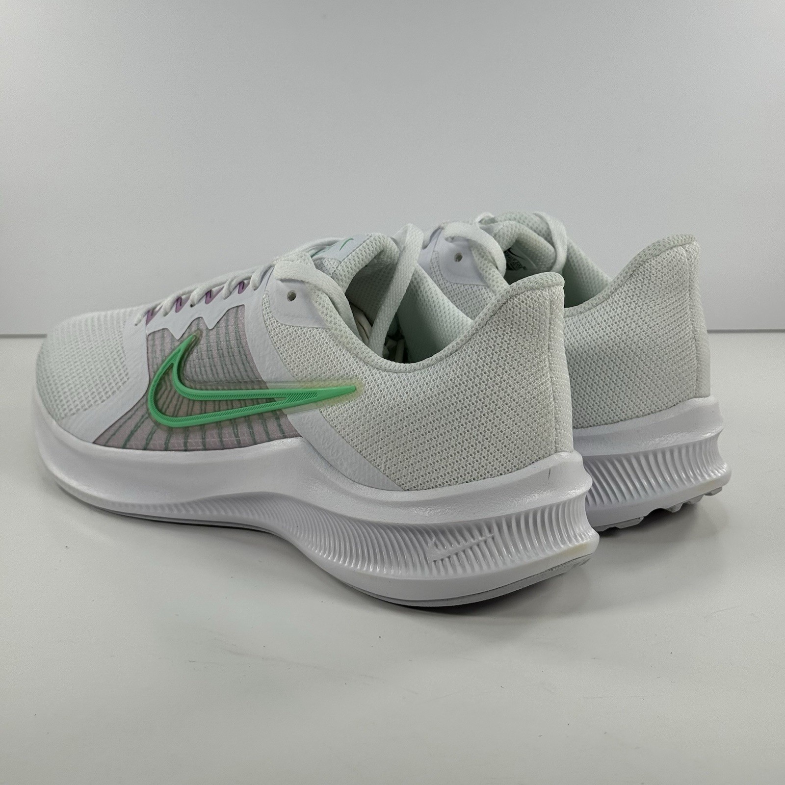 Nike Downshifter 11 White green glow Running Shoes Sneakers Size Women’s Size 11
