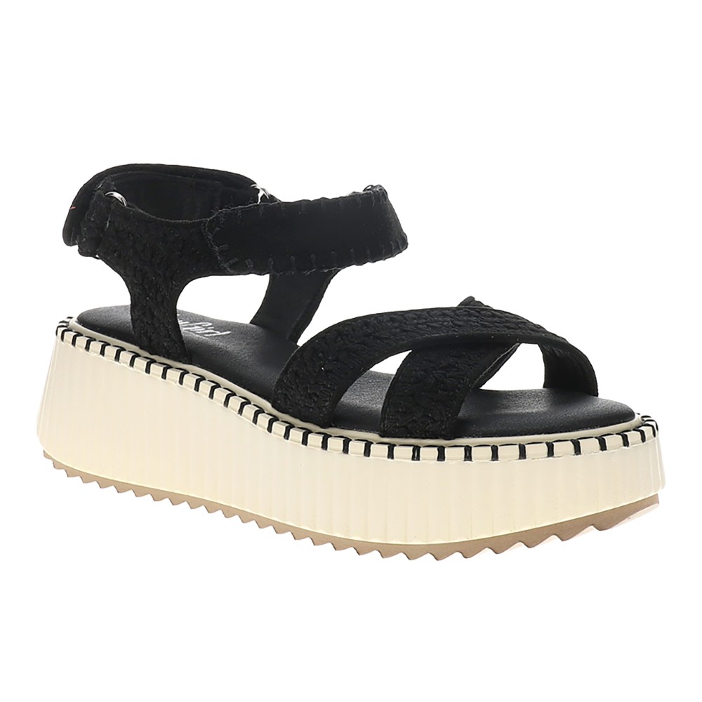 Corkys Total Catch Platform Womens Black Casual Sandals 41-0421-BLCK