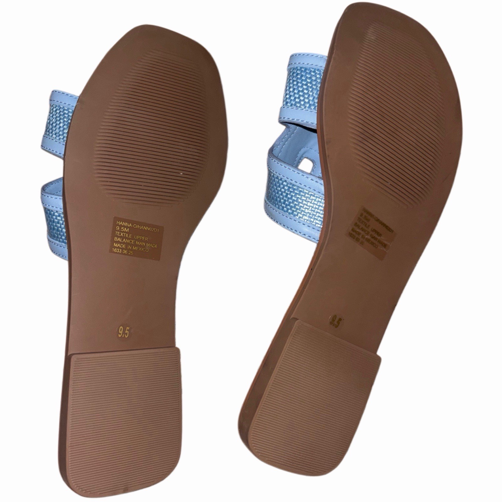 Steven New York Women’s Blue Textile Slide Sandals Slip On Open Toe Size 9.5