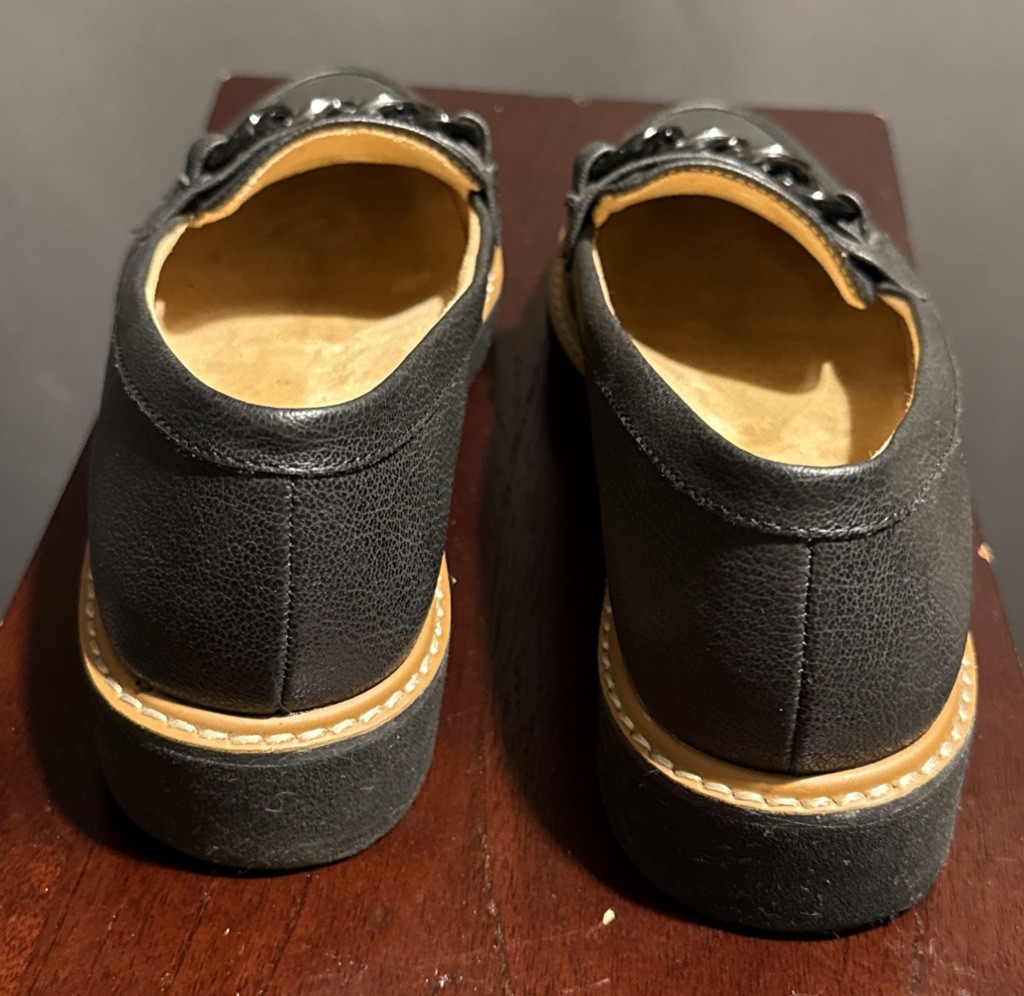 Naturalizer N5 Comfort Shoes Womens 7 M Gadget Loafers Flats Black Slip On