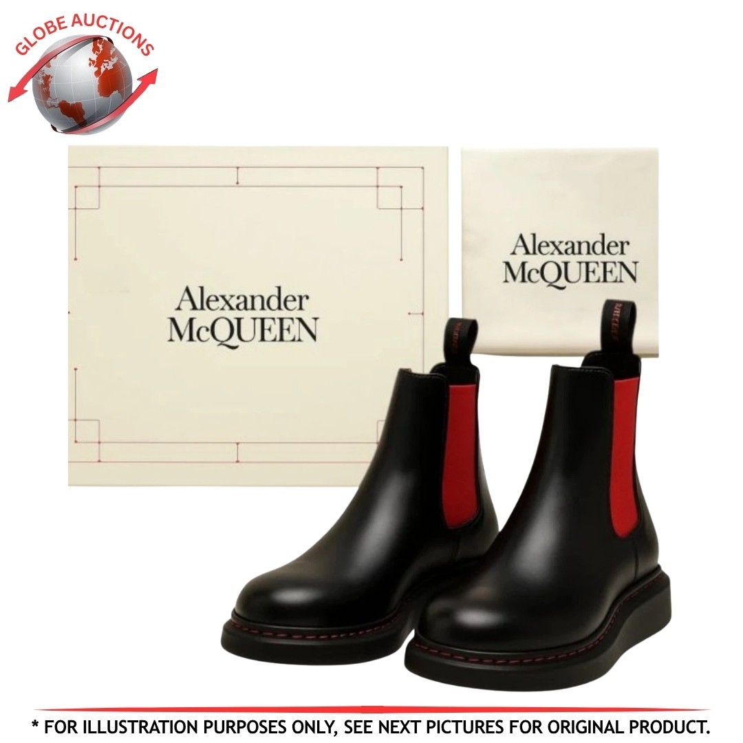 Alexander McQueen Leather Chelsea Boots Italy Made (Size: 39)