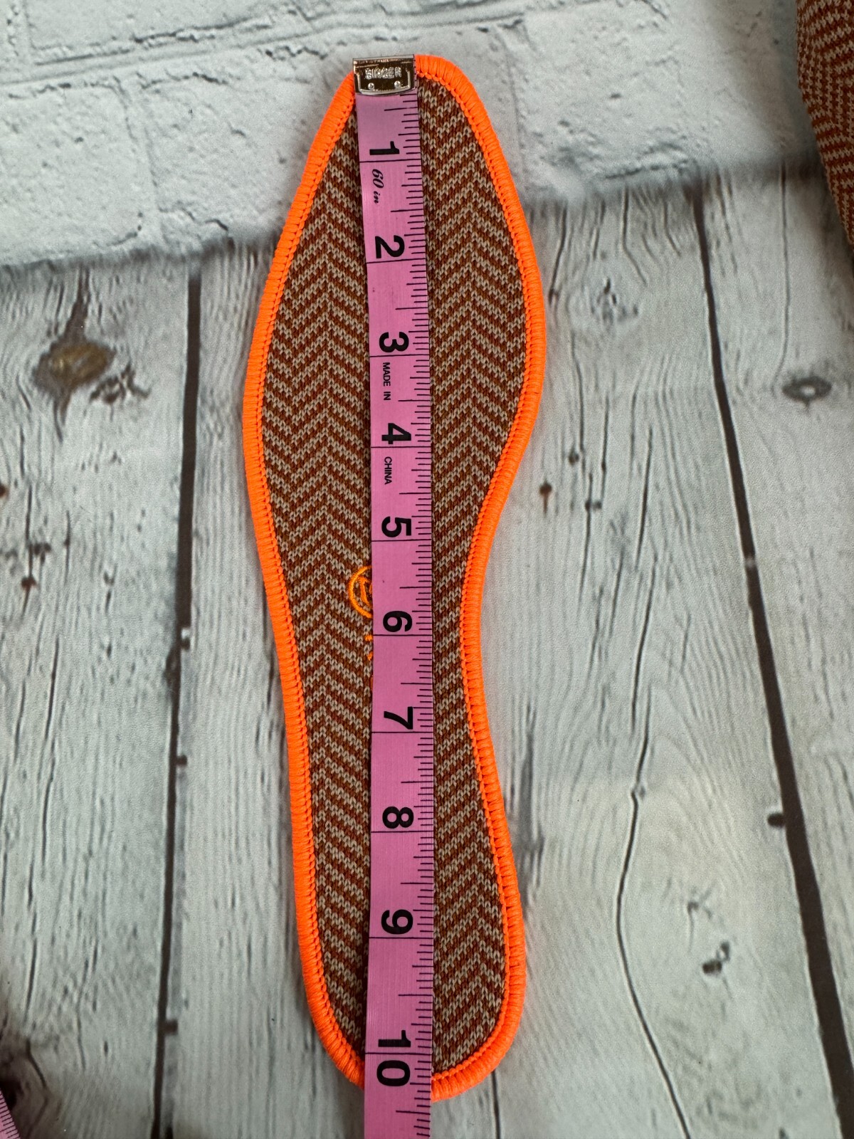 NEW! ROTHY’S beige orange chevron herringbone flat ballerina shoes 10