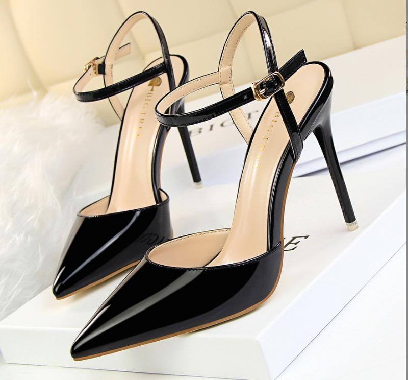 Women’s High Heels Pointed Toe Ankle Dress Strap Sandals Casual Party OL Shoes