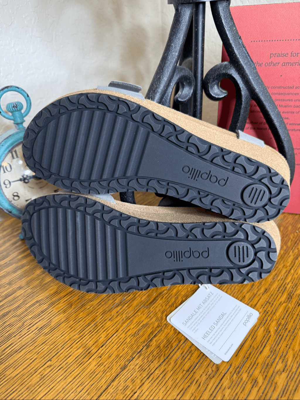 NEW Papillio by Birkenstock Soley Ring-Buckle Wedge Sandal in Dove Gray NIB