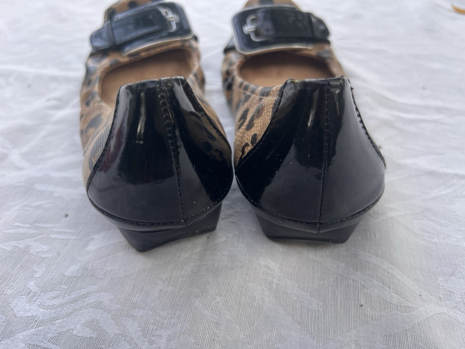Naturalizer N5 Comfort Women’s Animal Print Leather Buckle Ballet Flats 12