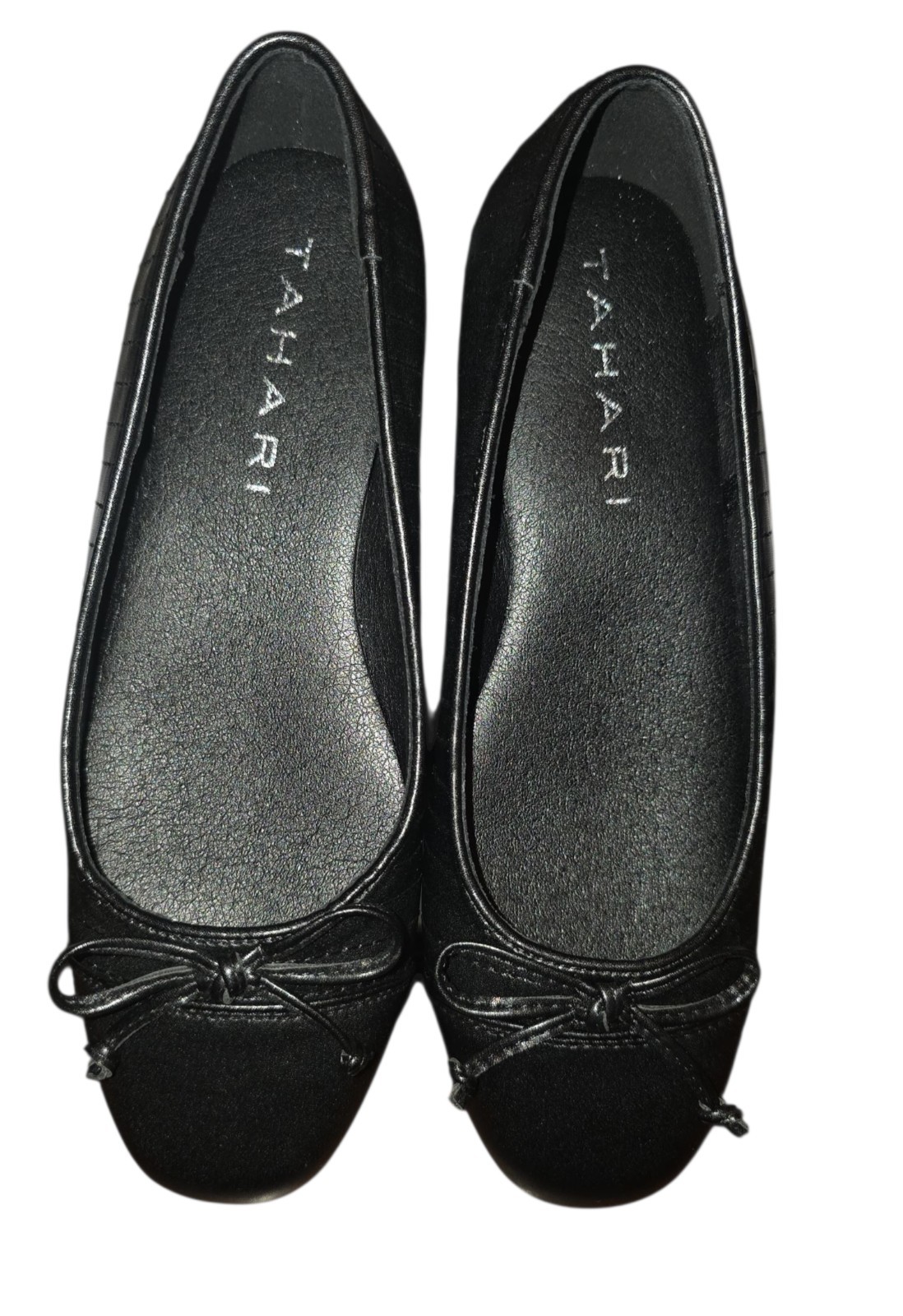 Tahari – Women’s – Villa Black Dress Flats Slip On – Round Toe – Various Sizes