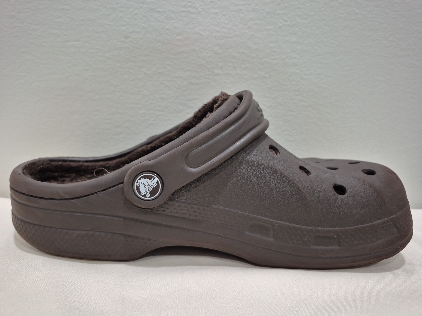 Crocs Baya Lined Brown Clogs Shoes Unisex Men’s 5/Women’s 7