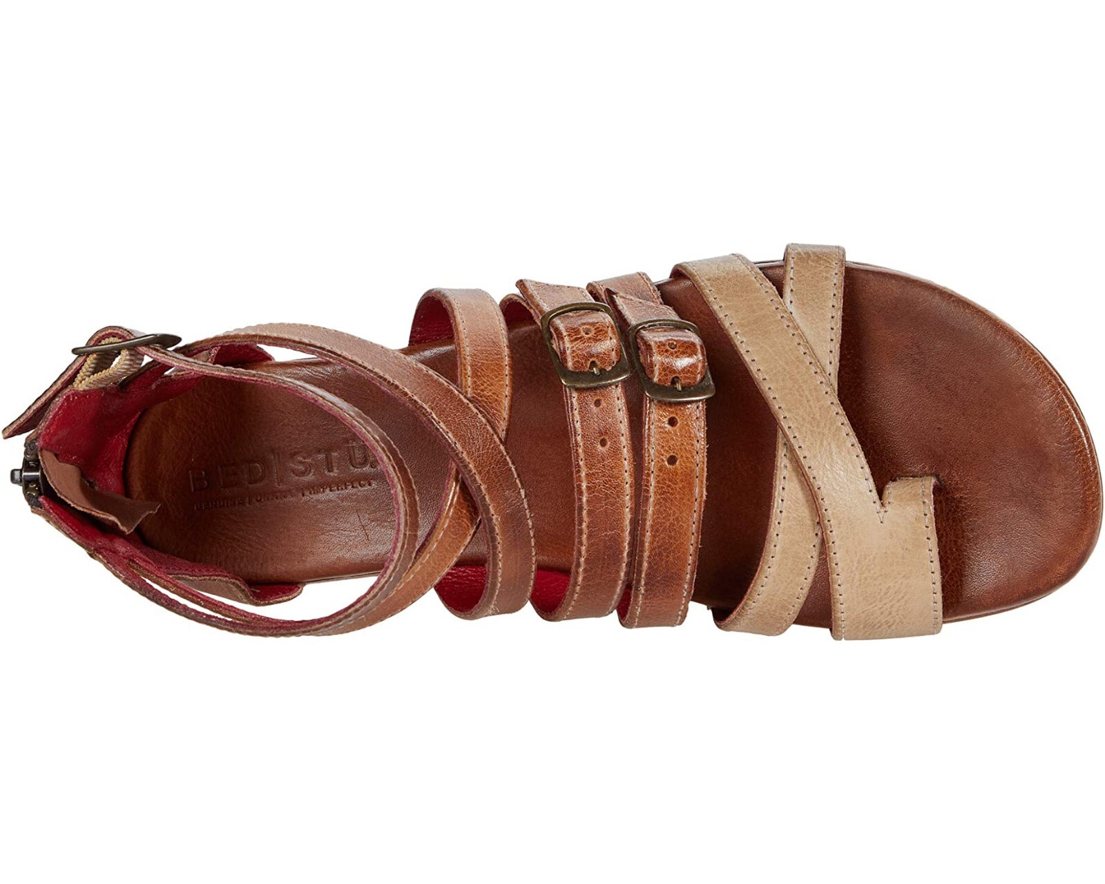 Bed Stu Z3916* Womens Cafe Latte Rustic Miya Gladiator Sandals Size 6