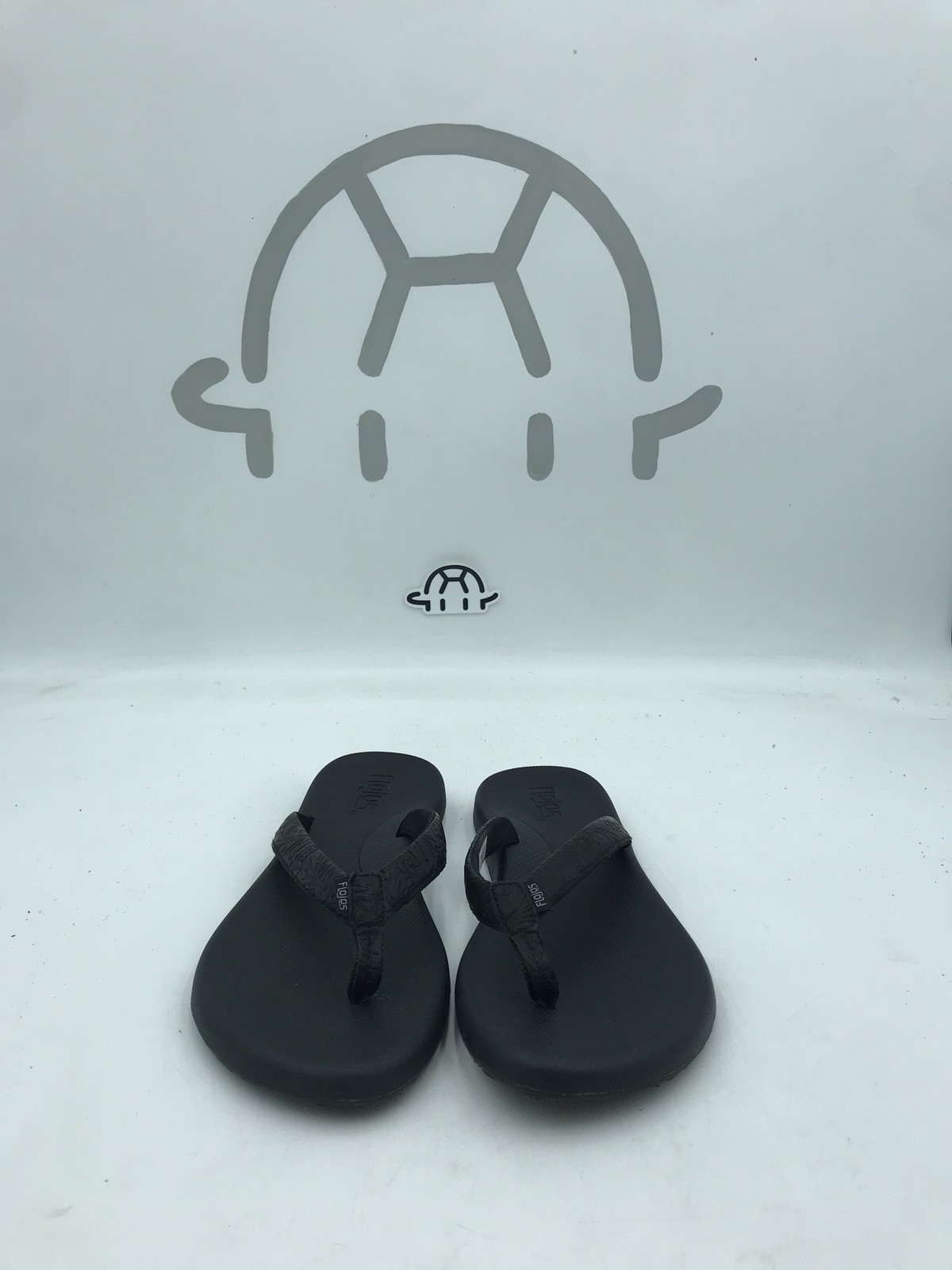 Flojos Women’s Memory Foam Black Flip Flop Pick Size
