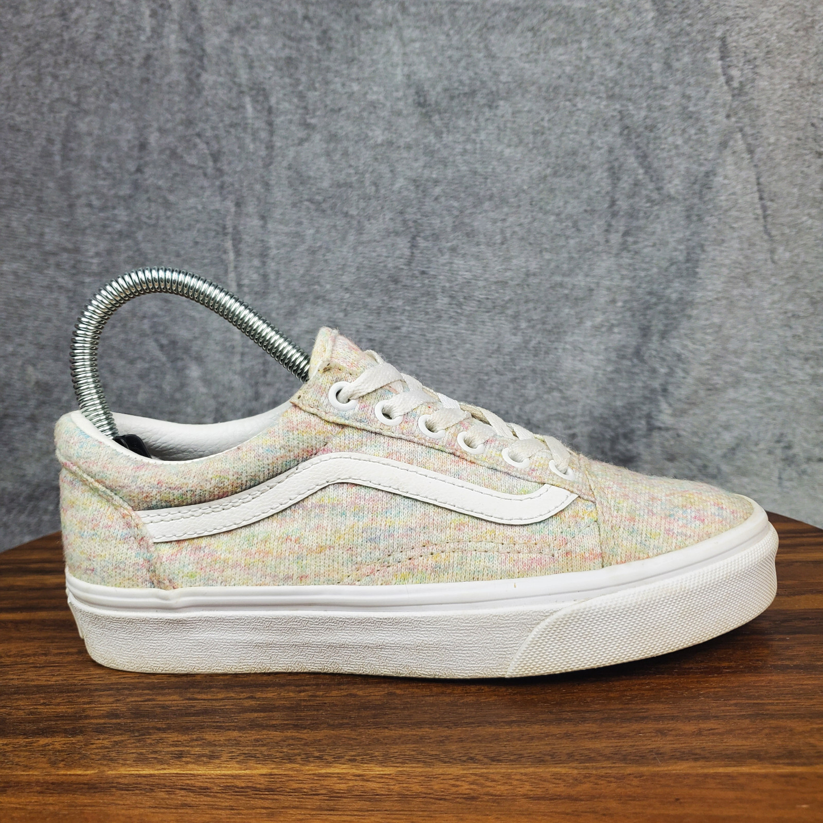 Vans Old Skool Rainbow Jersey Shoes Women’s 5.5 Multicolor Low Top Sneakers