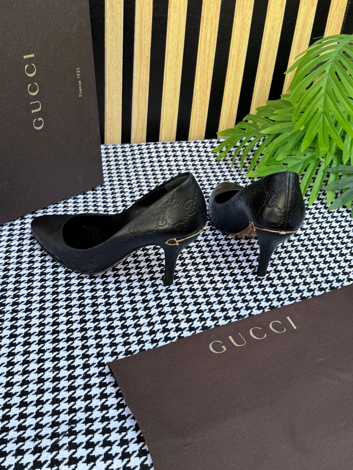 Gucci Women’s Shoes Leather Guccissima Heel 310184 Size US 6 / IT 36 / EU 36