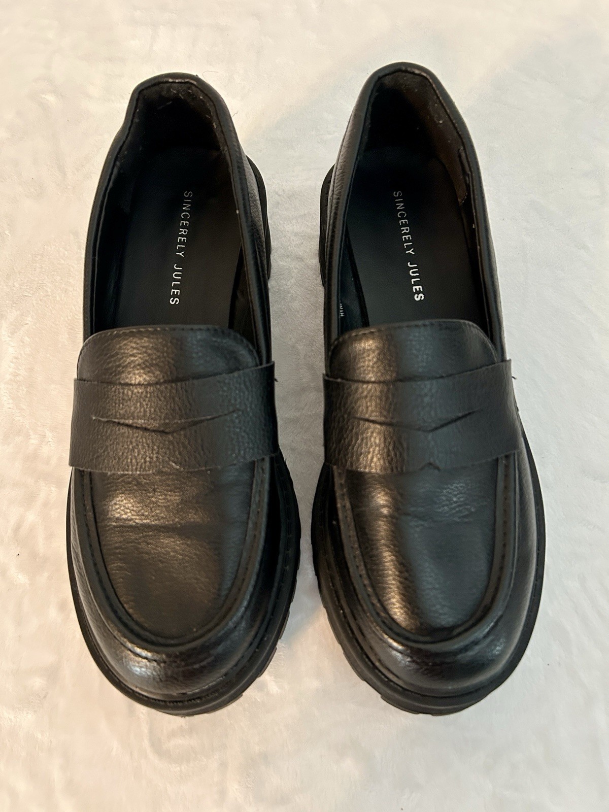 Gentle Souls Suede Buckle Monk Strap Leather Black 2.5 In Heel Slip On Size 6.5M